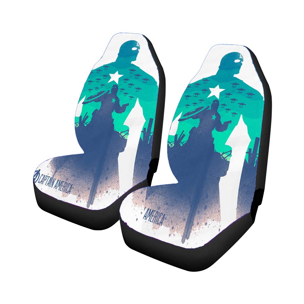 Captain America Minimalist car Seat Covers