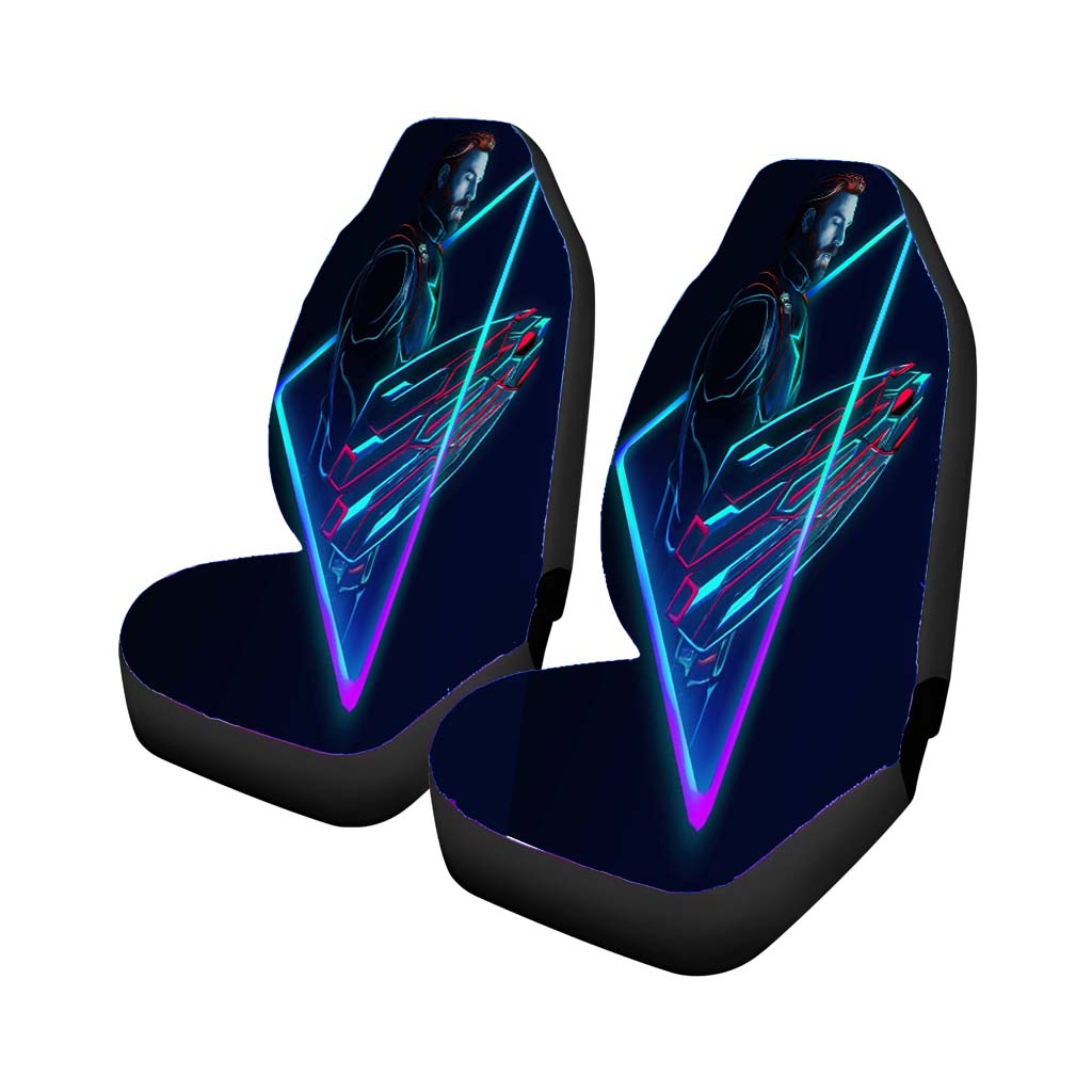 Captain America Neon Artwork car Seat Covers