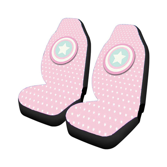 Captain America Pink Girls Car Seat Covers