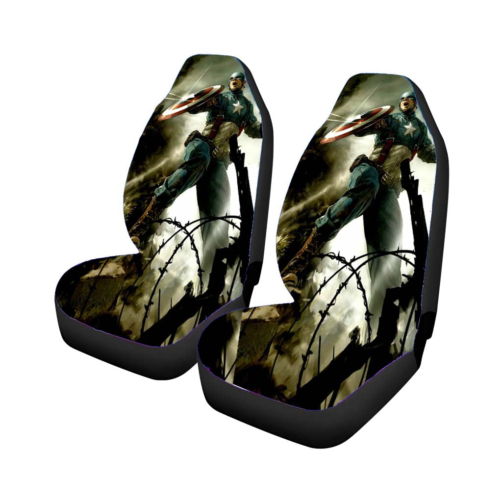 Captain America Shield Defend car Seat Covers