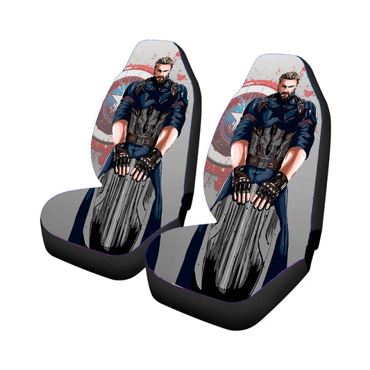 Captain America X Chris Evans Illustration Car Seat Covers