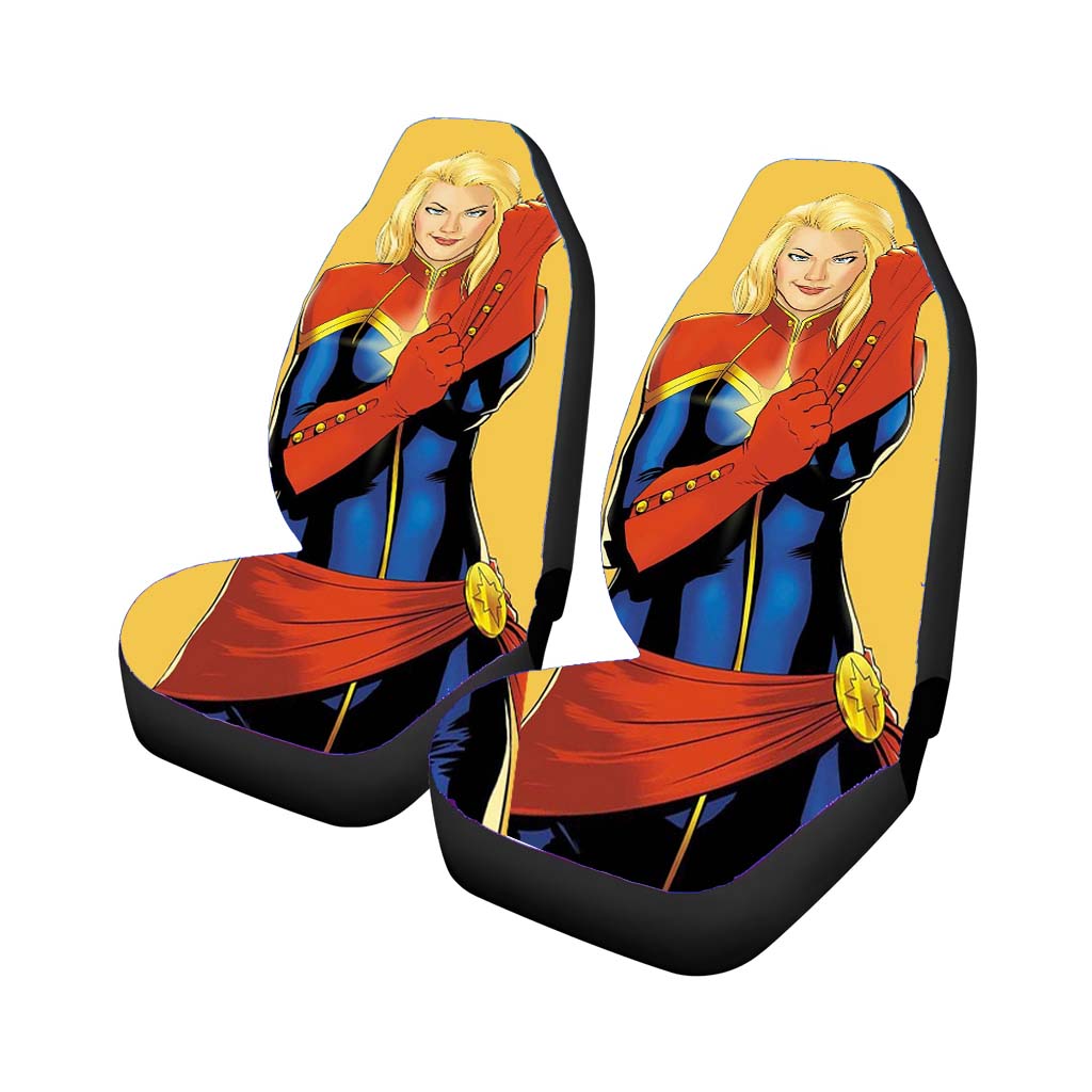 Captain Marvel Animated Poster car Seat Covers