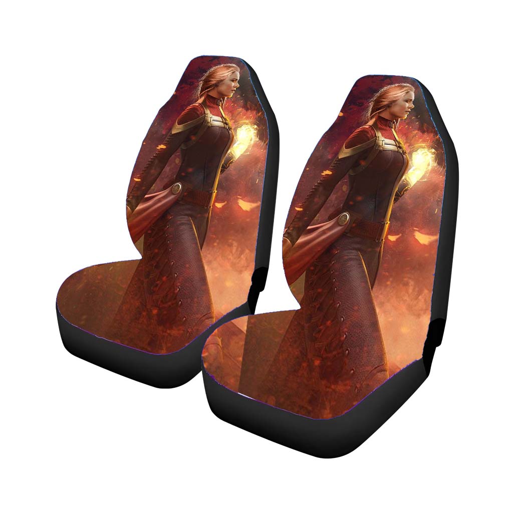 Captain Marvel Art car Seat Covers