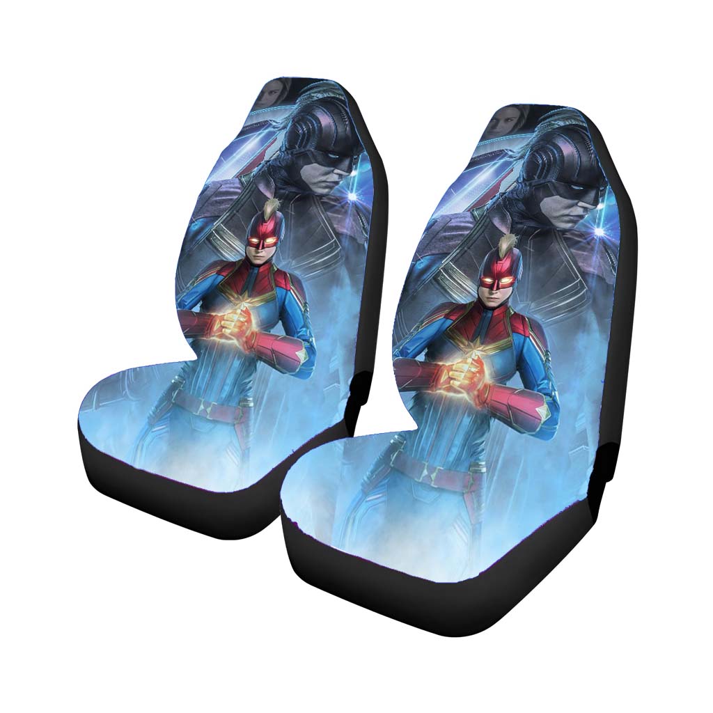 Captain Marvel Brie Larson Wallpaper car Seat Covers