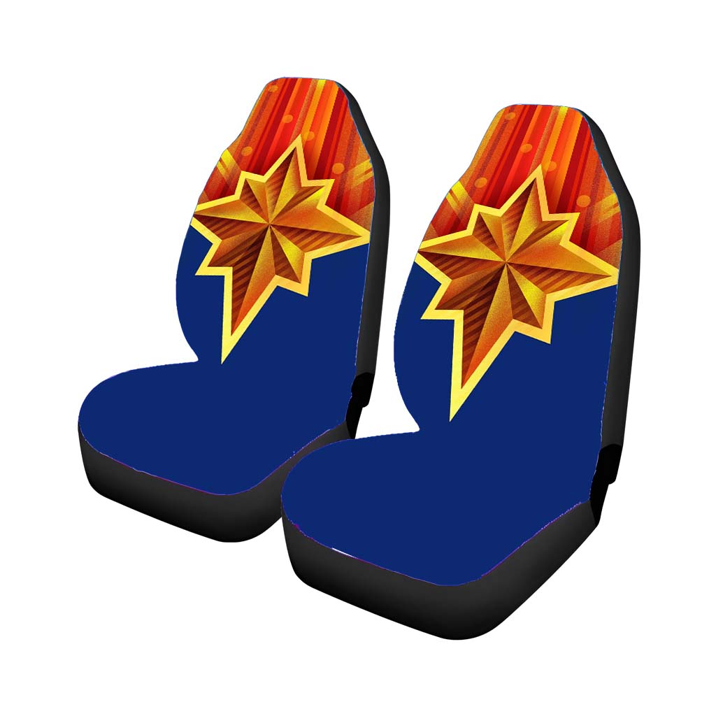 Captain Marvel Chest Star Art car Seat Covers