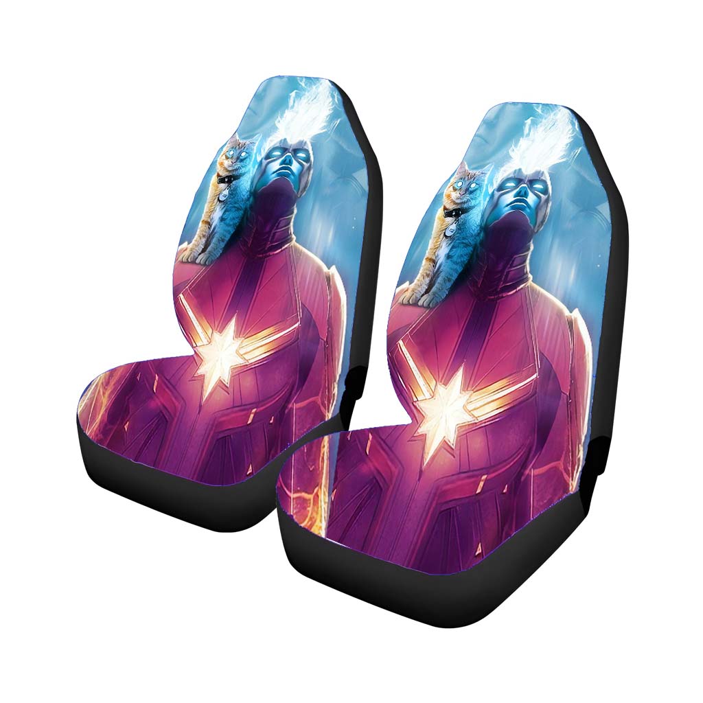 Captain Marvel Goose The Cat car Seat Covers