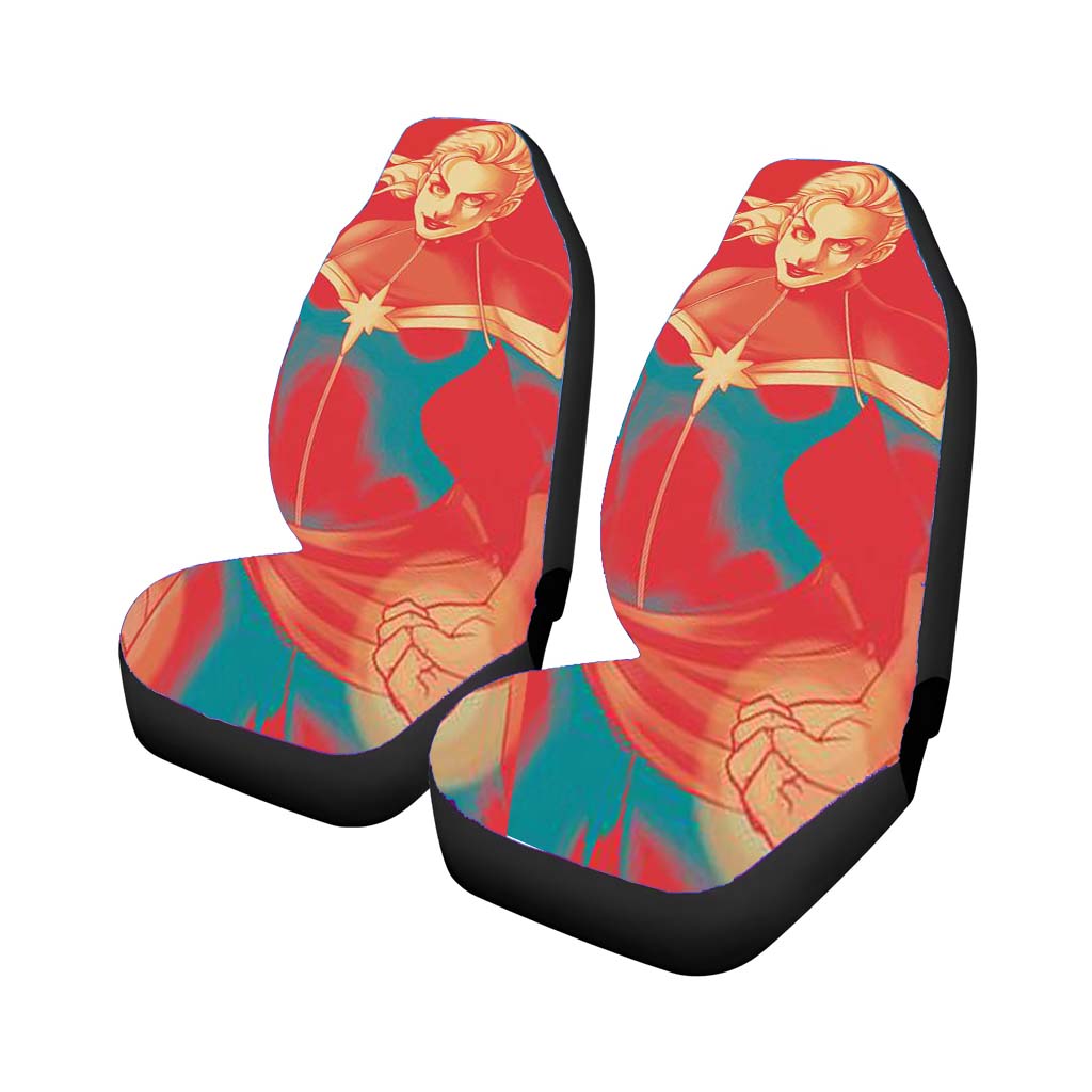 Captain Marvel Minimalist car Seat Covers