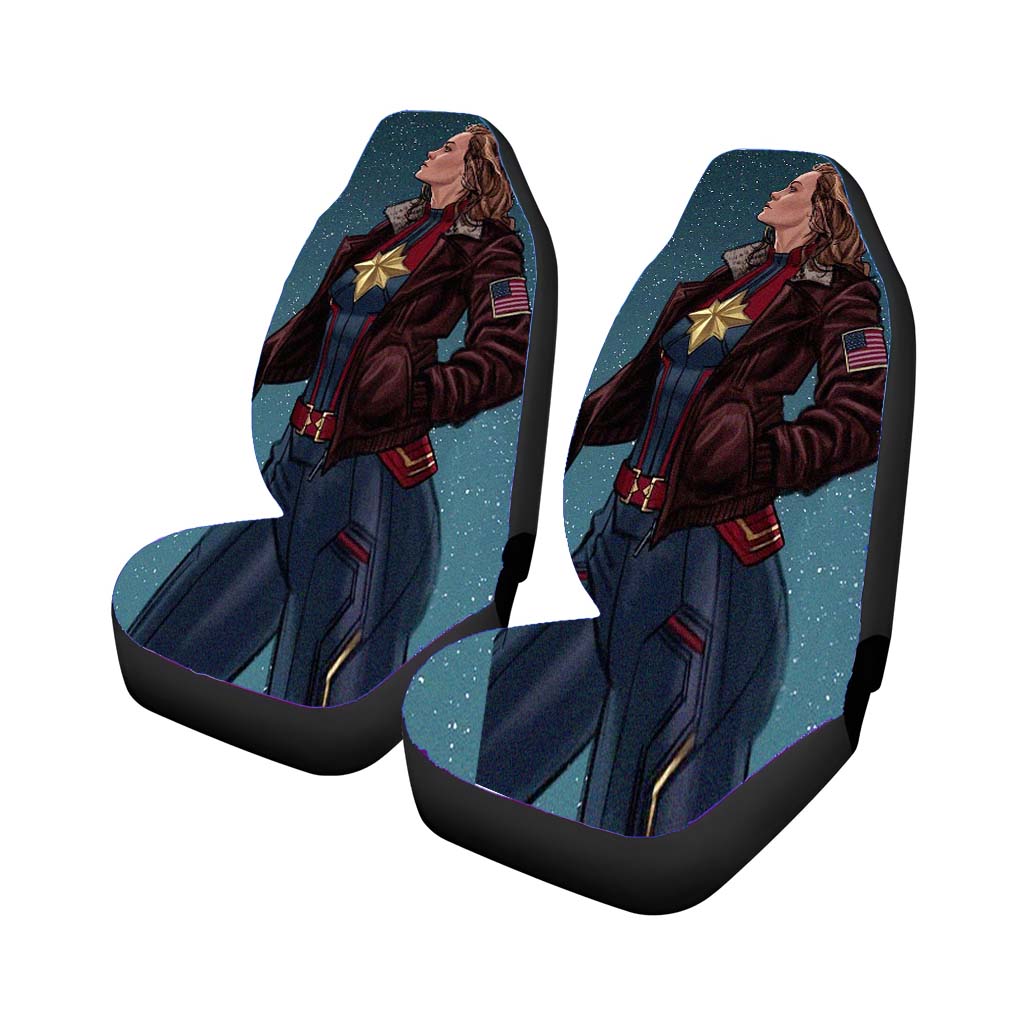 Captain Marvel Night Illustrator car Seat Covers