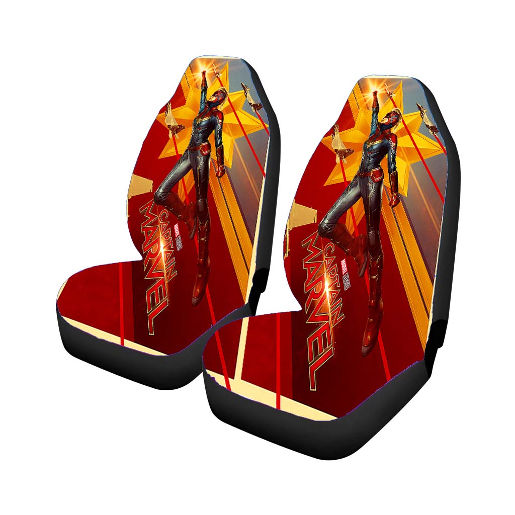 Captain Marvel Official Poster car Seat Covers