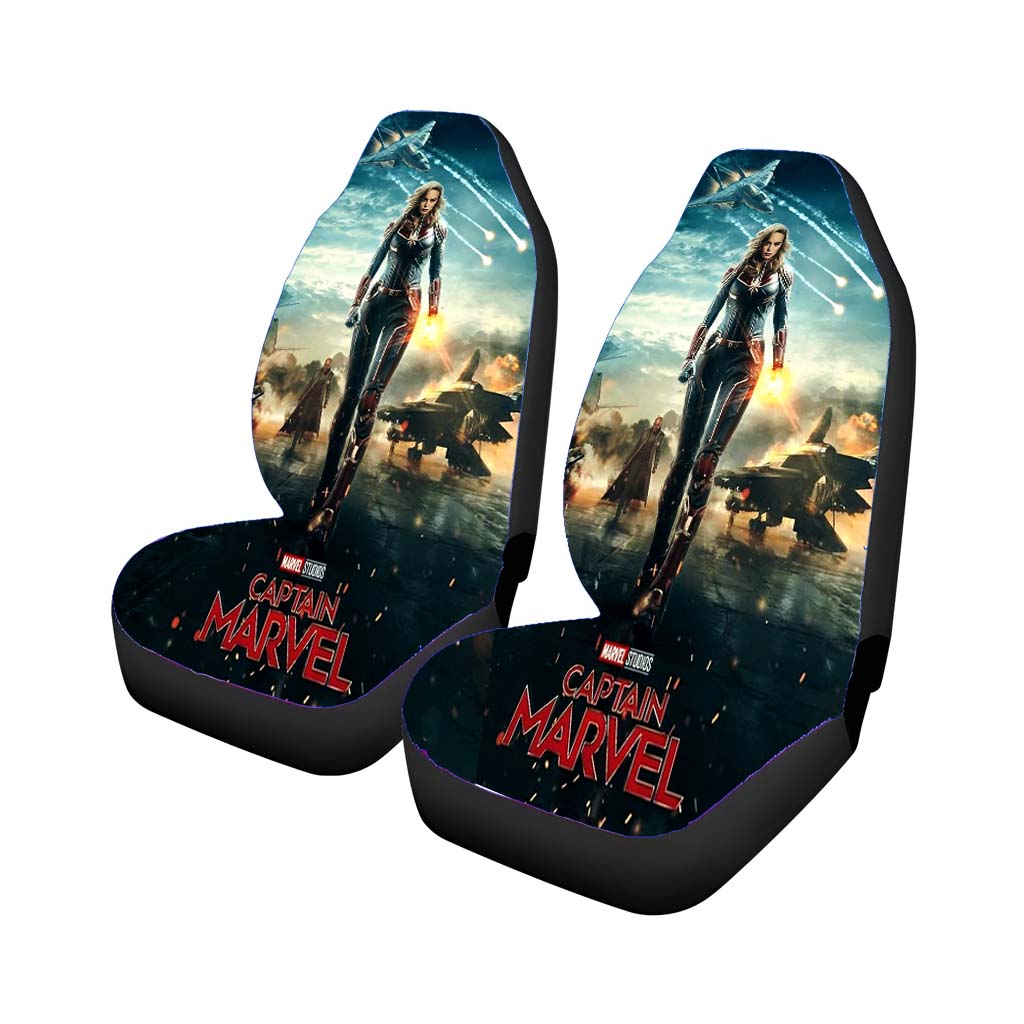 Captain Marvel Poster Art car Seat Covers