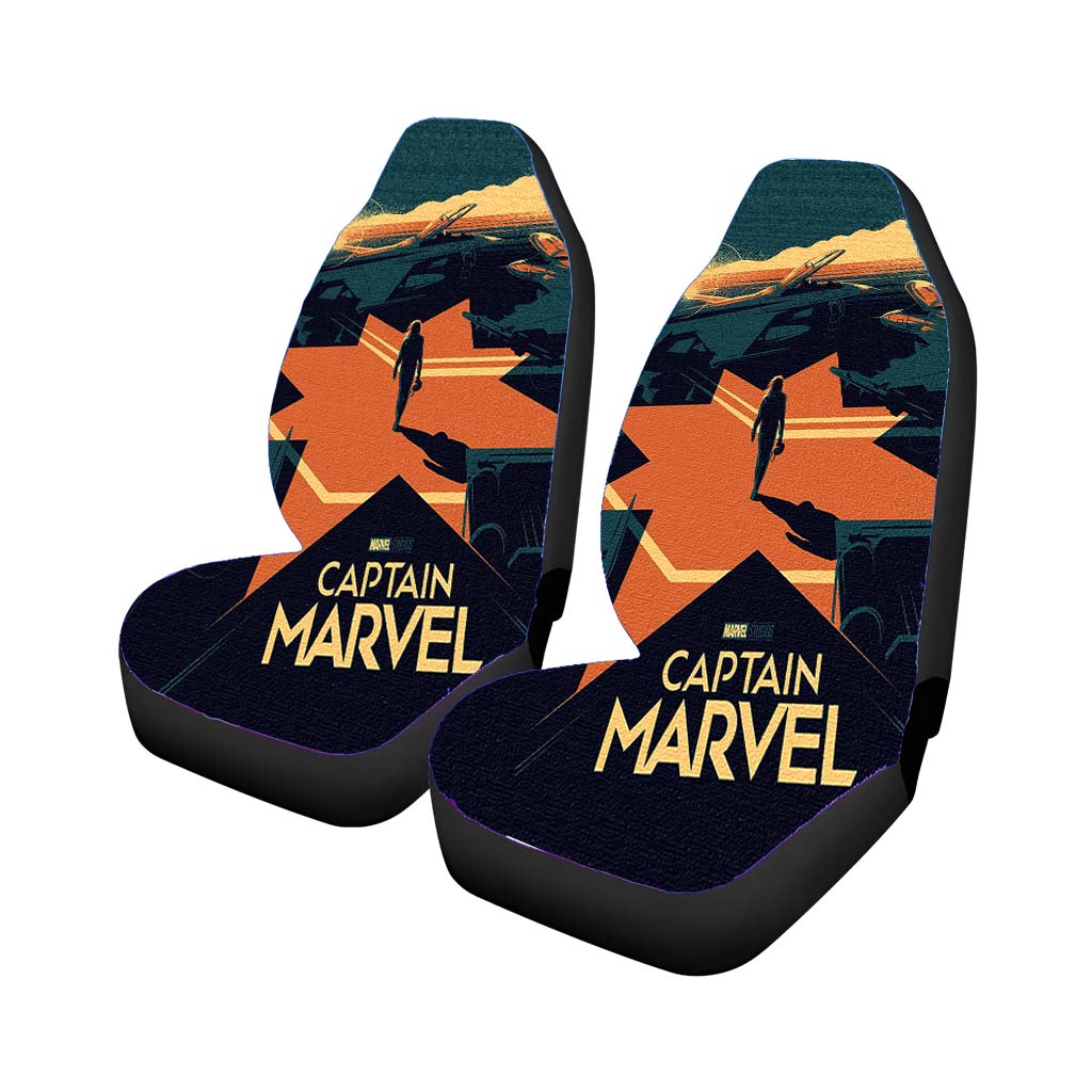 Captain Marvel Poster Canvas Texture car Seat Covers