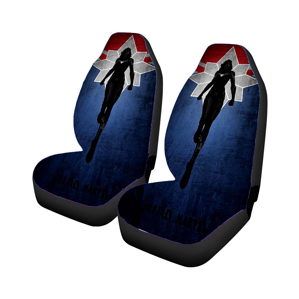Captain Marvel Silhouette car Seat Covers