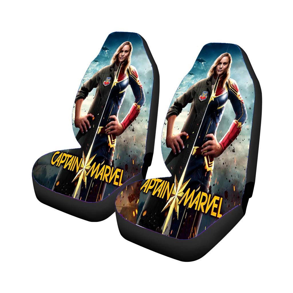 Captain Marvel X Brie Larson car Seat Covers