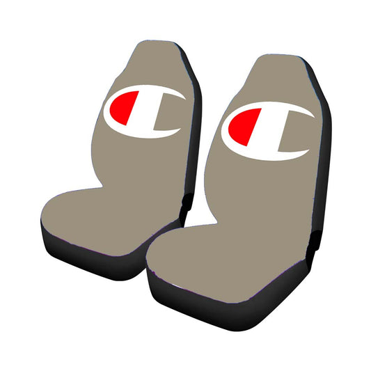Champion Logo Gray Car Seat Covers