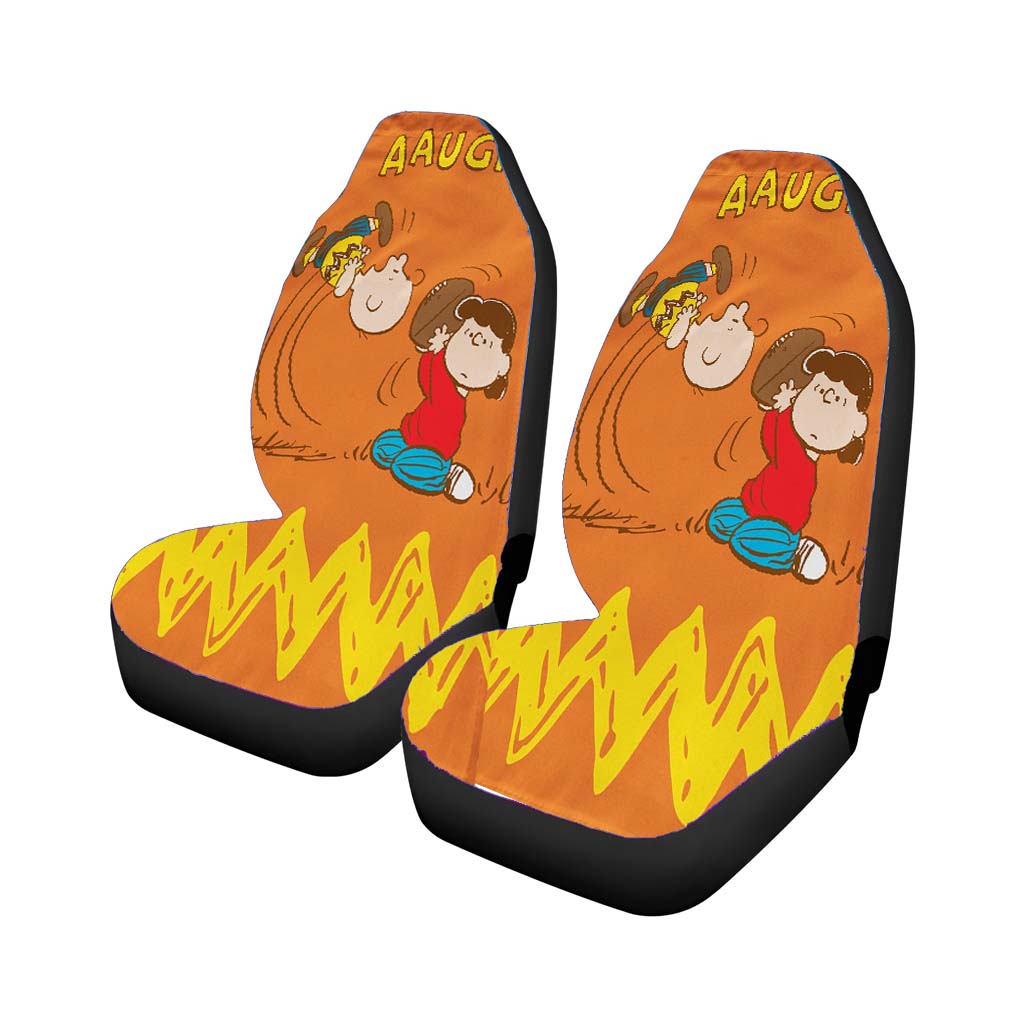 Charlie Brown And Lucy Football car Seat Covers