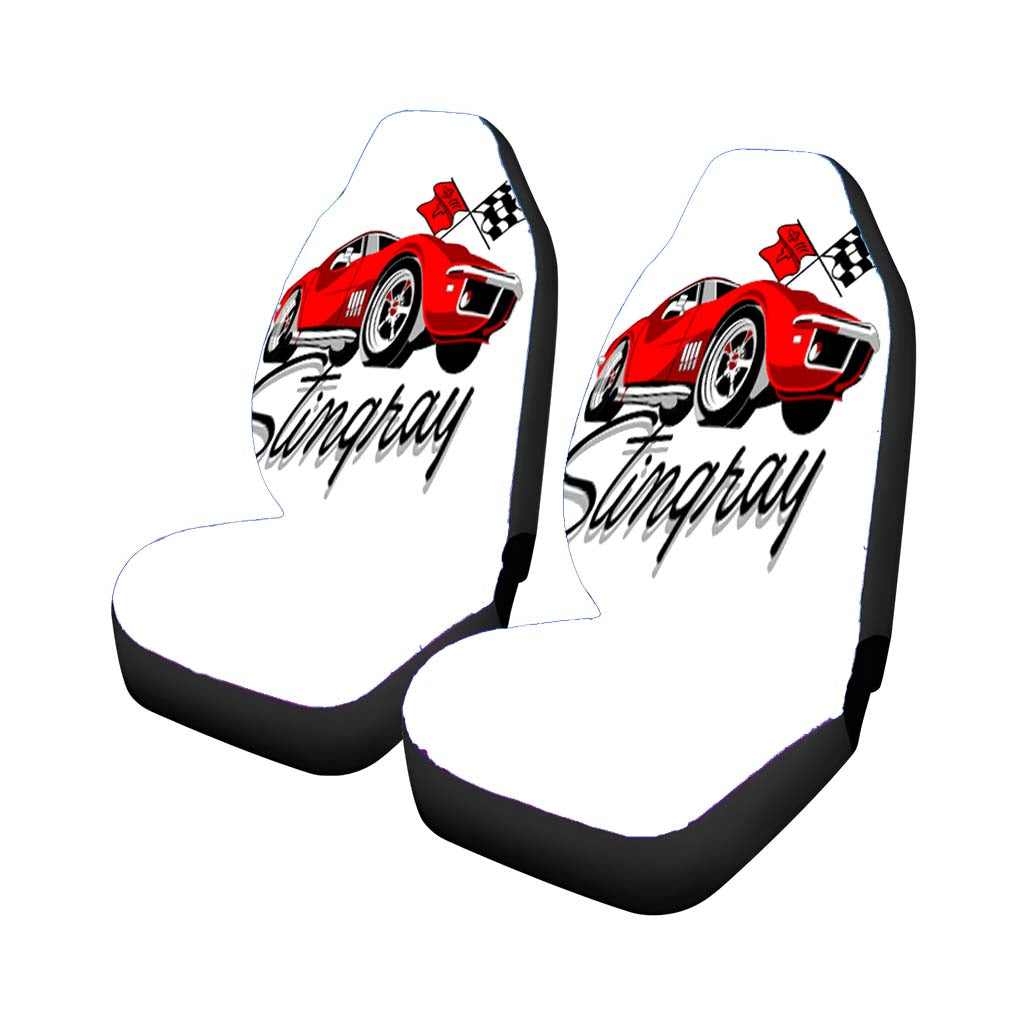 Chevy Red Car Cartoon car Seat Covers