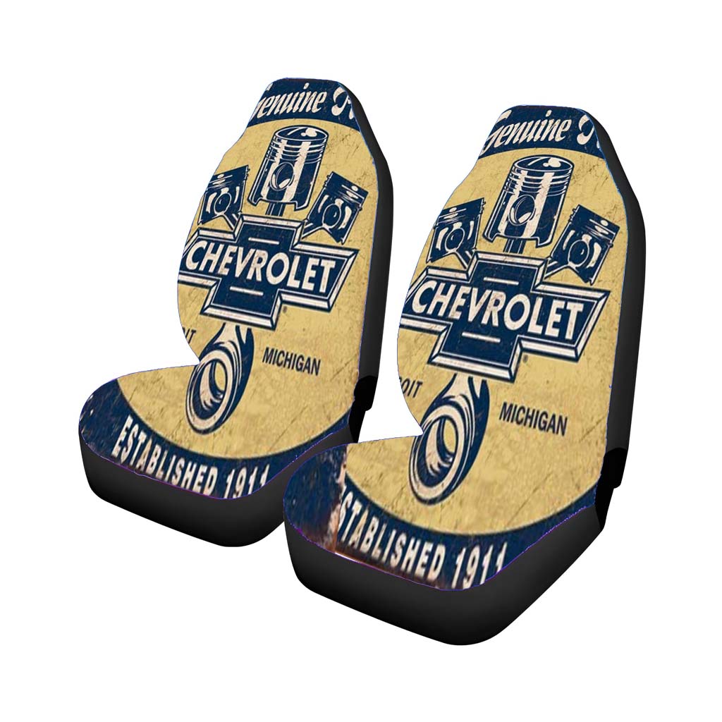 Chevy Retro Car Poster car Seat Covers