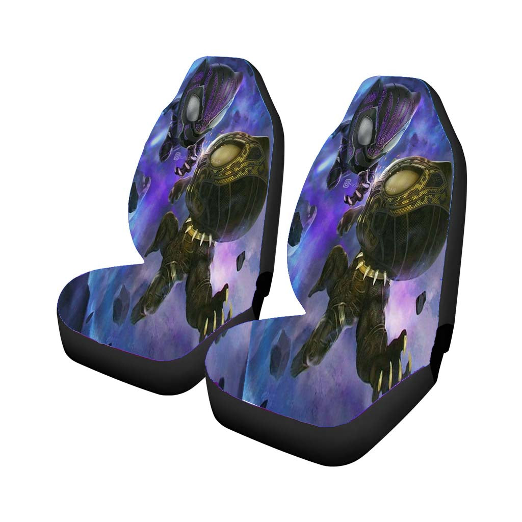 Chibi Black Panther car Seat Covers