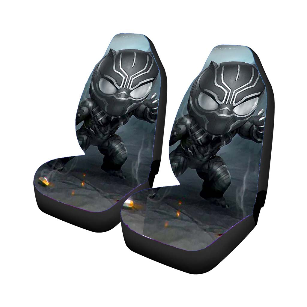 Chibi Fancy Black Panther car Seat Covers