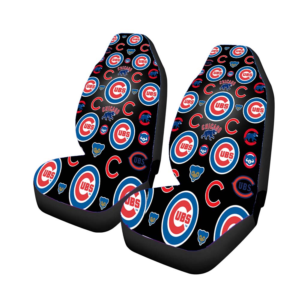 Chicago Cubs Logo Pattern car Seat Covers