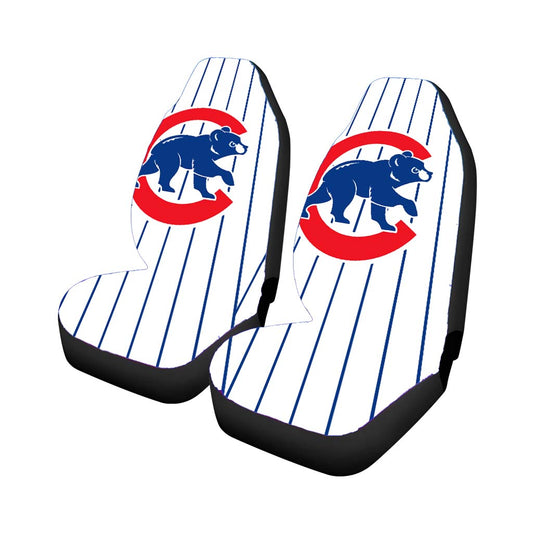 Chicago Cubs Stripe Logo Universal Fit Car Seat Covers
