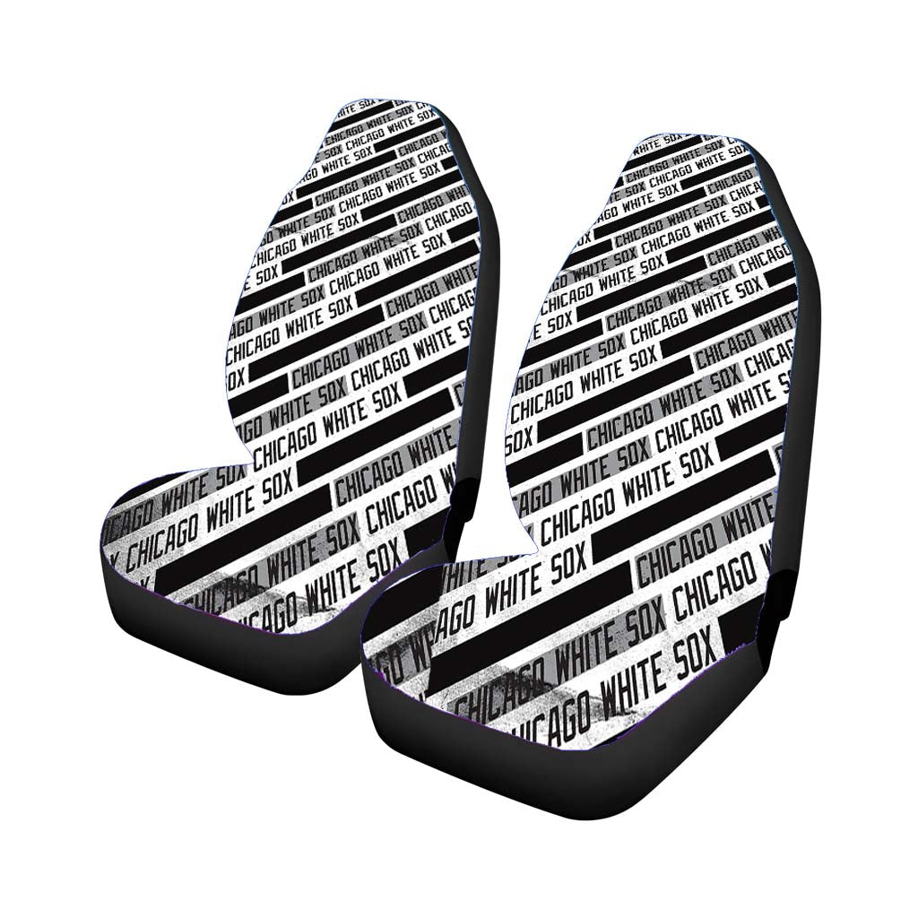 Chicago White Sox Black White Pattern car Seat Covers