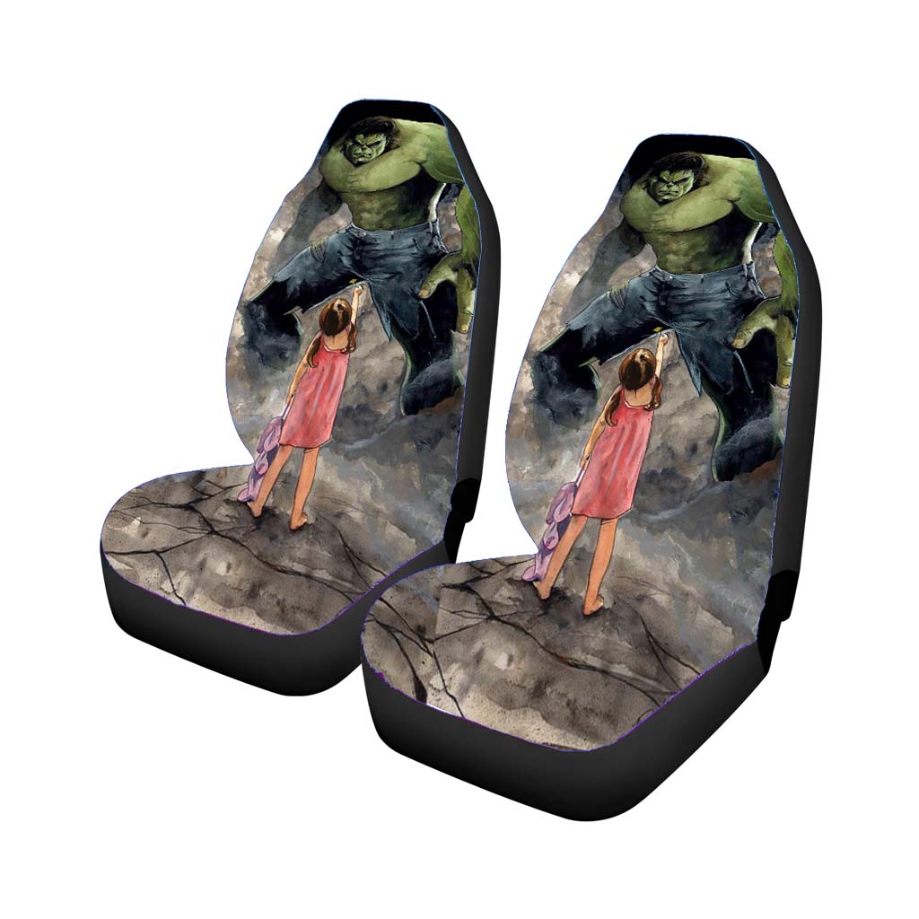 Child And Hulk car Seat Covers