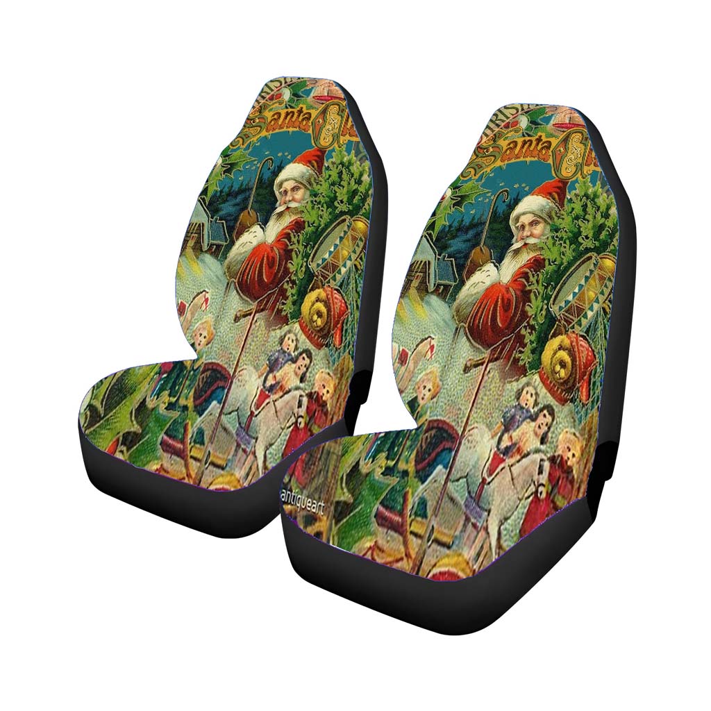 Christmas Santa Claus Victorian Antique Vintage car Seat Covers