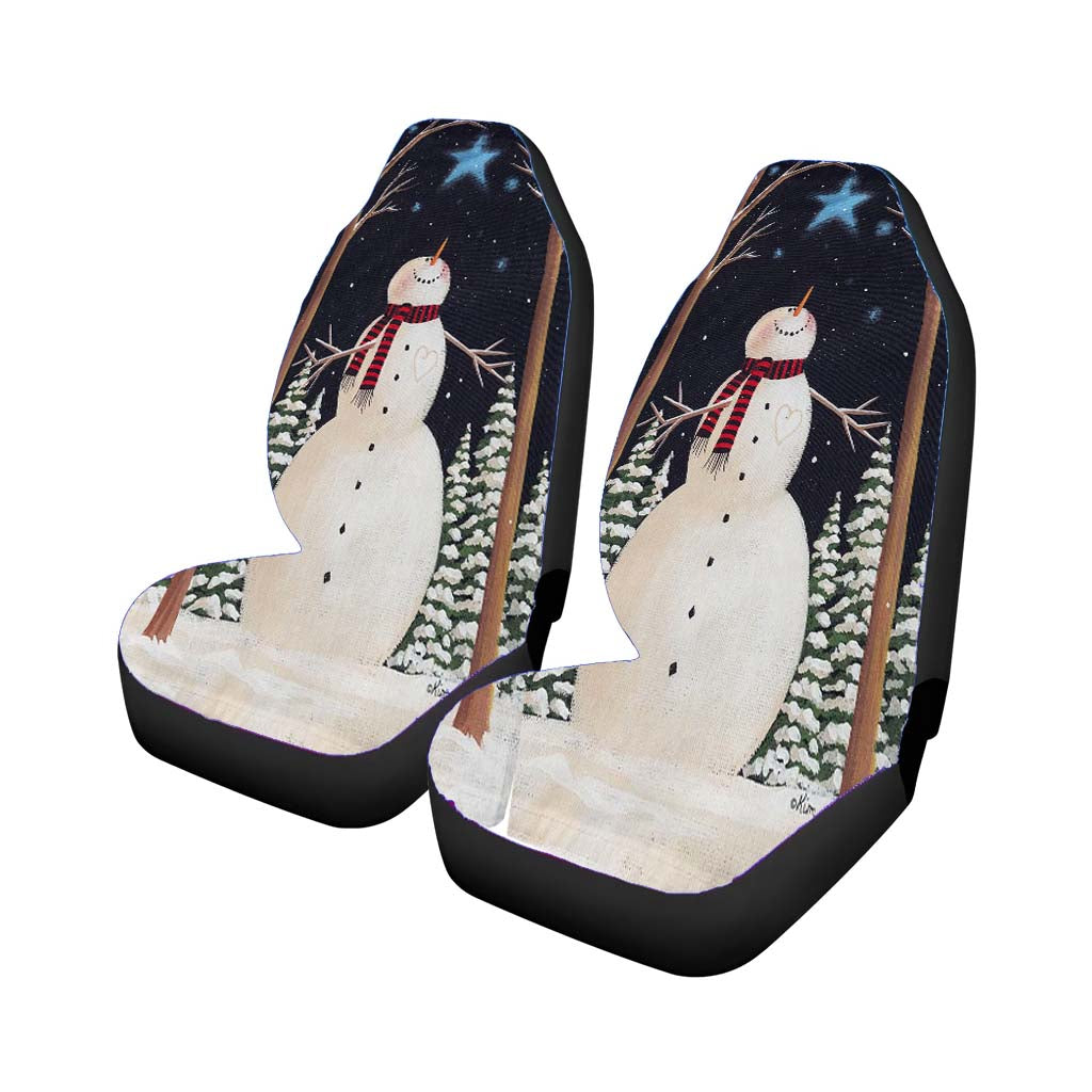 Christmas Snowman car Seat Covers