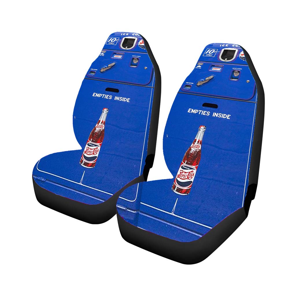 Classic Blue Pepsi Cola Vendo Machine car Seat Covers