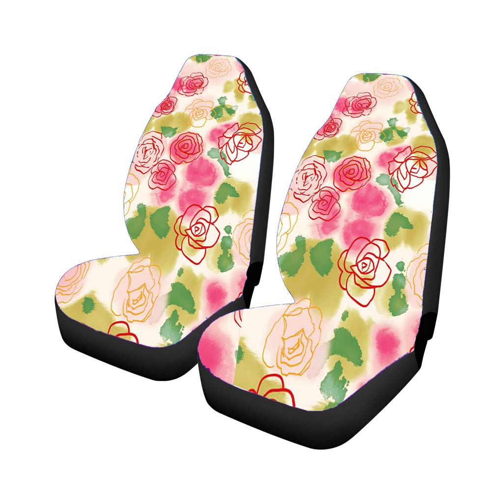 Classic Old Floral Painting car Seat Covers