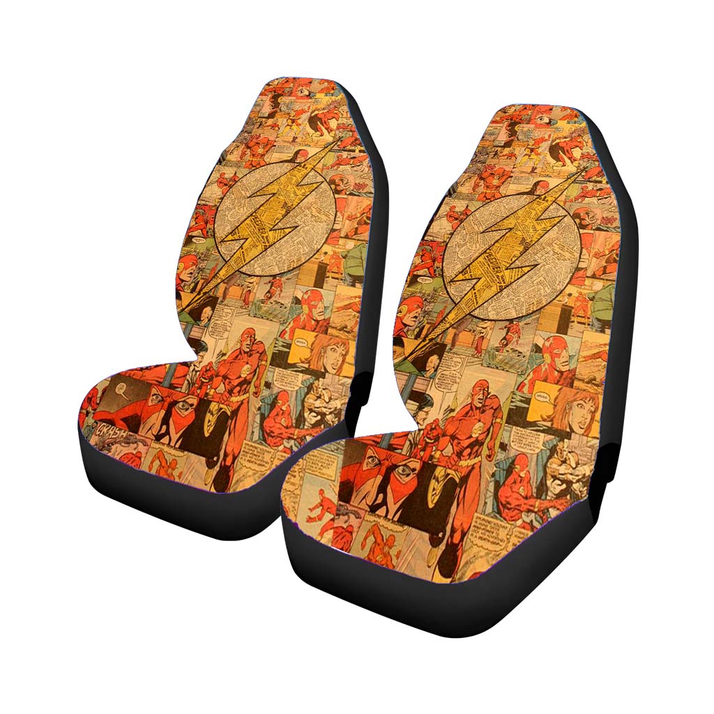 Classic The Flash Comic Collage car Seat Covers