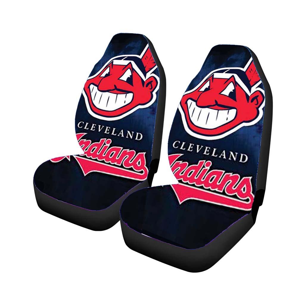 Cleveland Indians Logo Blue Fade car Seat Covers