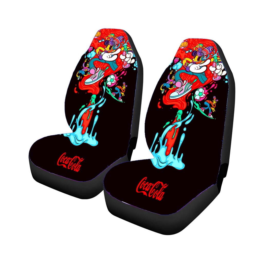 Coca Cola Art Doodle Drink car Seat Covers