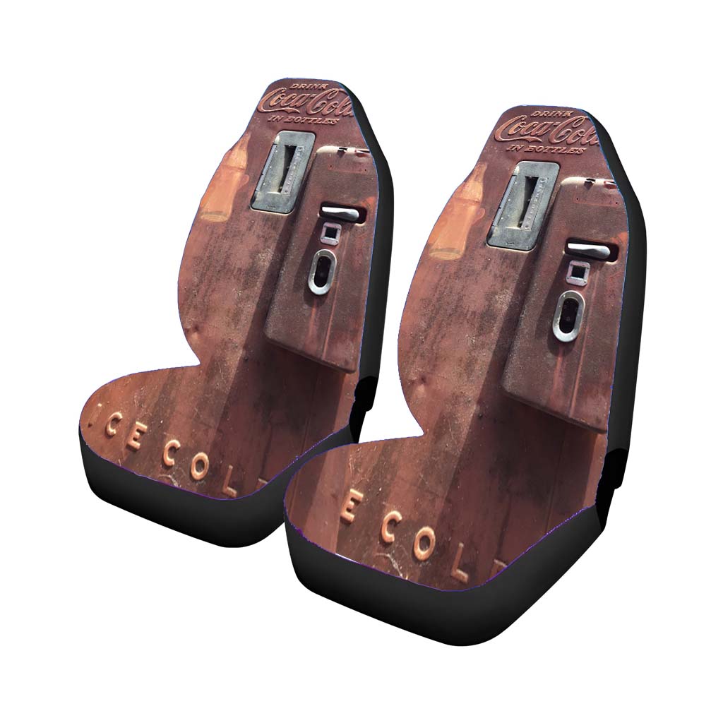 Coca Cola Wood Vending Machine car Seat Covers