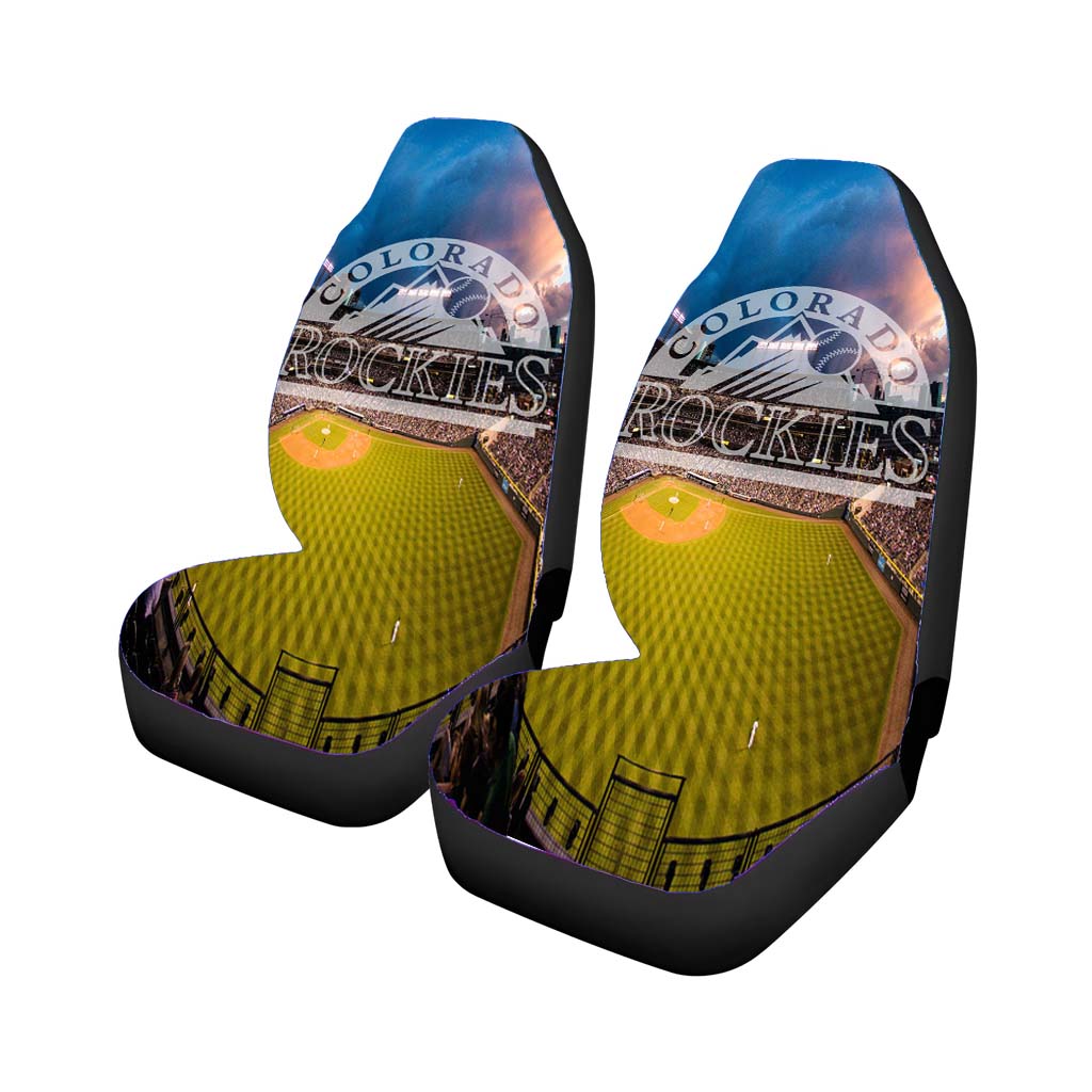 Colorado Rockies Wallpaper car Seat Covers