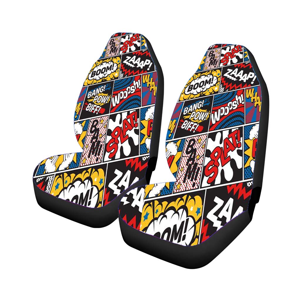 Comic Boom Classic Cartoon Pattern car Seat Covers