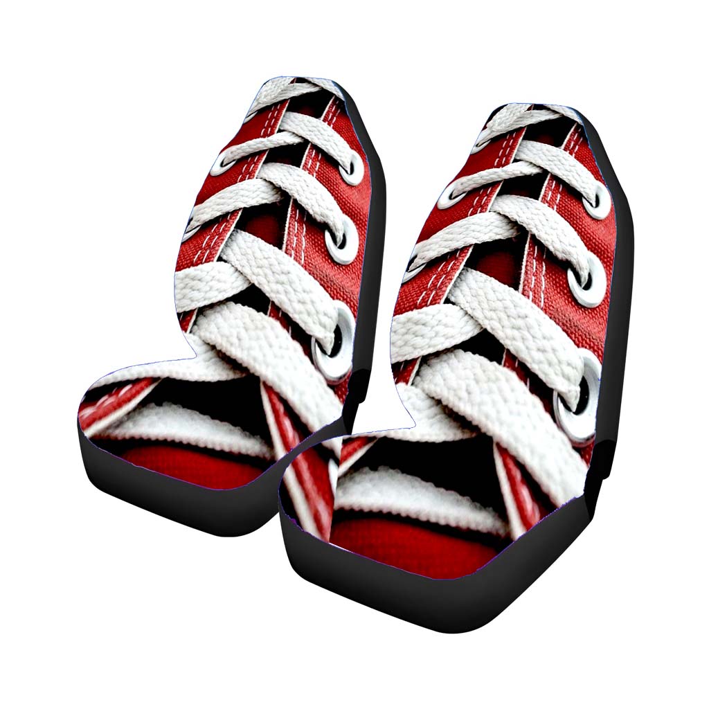 Converse Red Shoelace Of High Waist car Seat Covers
