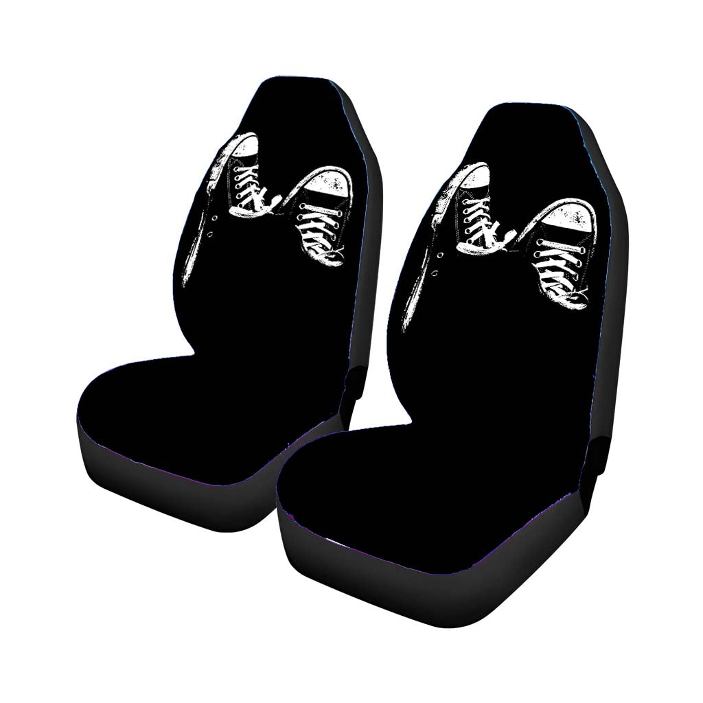 Converse White Silhouette car Seat Covers