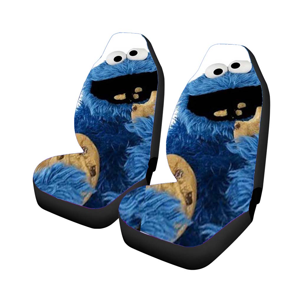 Cookie Monster Eating Cookies car Seat Covers