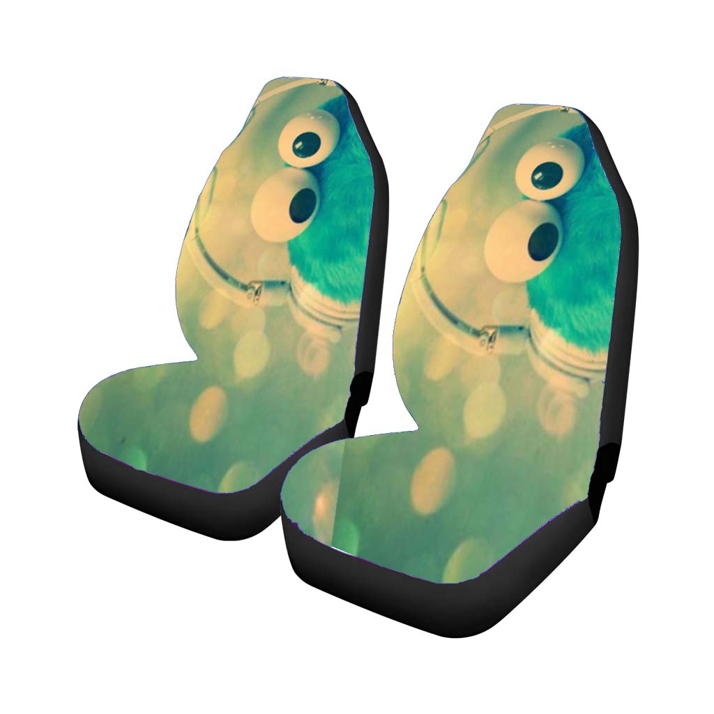 Cookie Monster With Headphones car Seat Covers