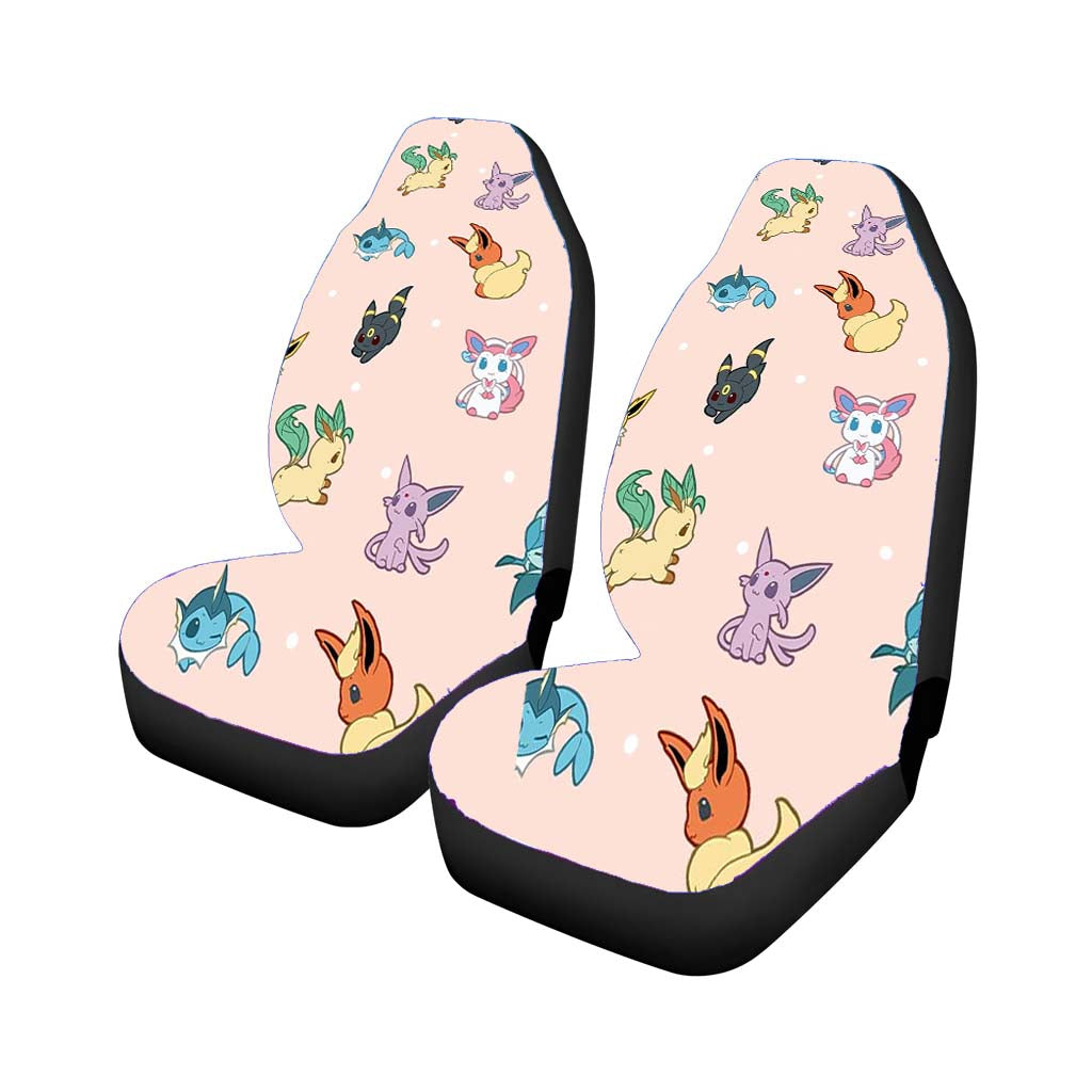 Cute Eevee Pokemon Eeveelutions Pattern car Seat Covers
