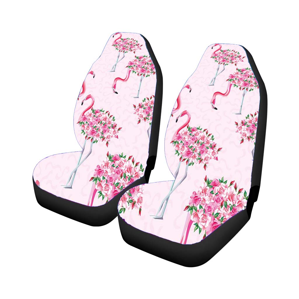 Cute Flamingo Flower car Seat Covers