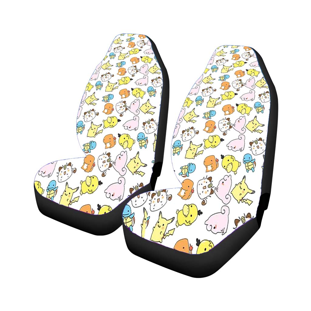 Cute Pokemon Collections Line Art Pattern car Seat Covers