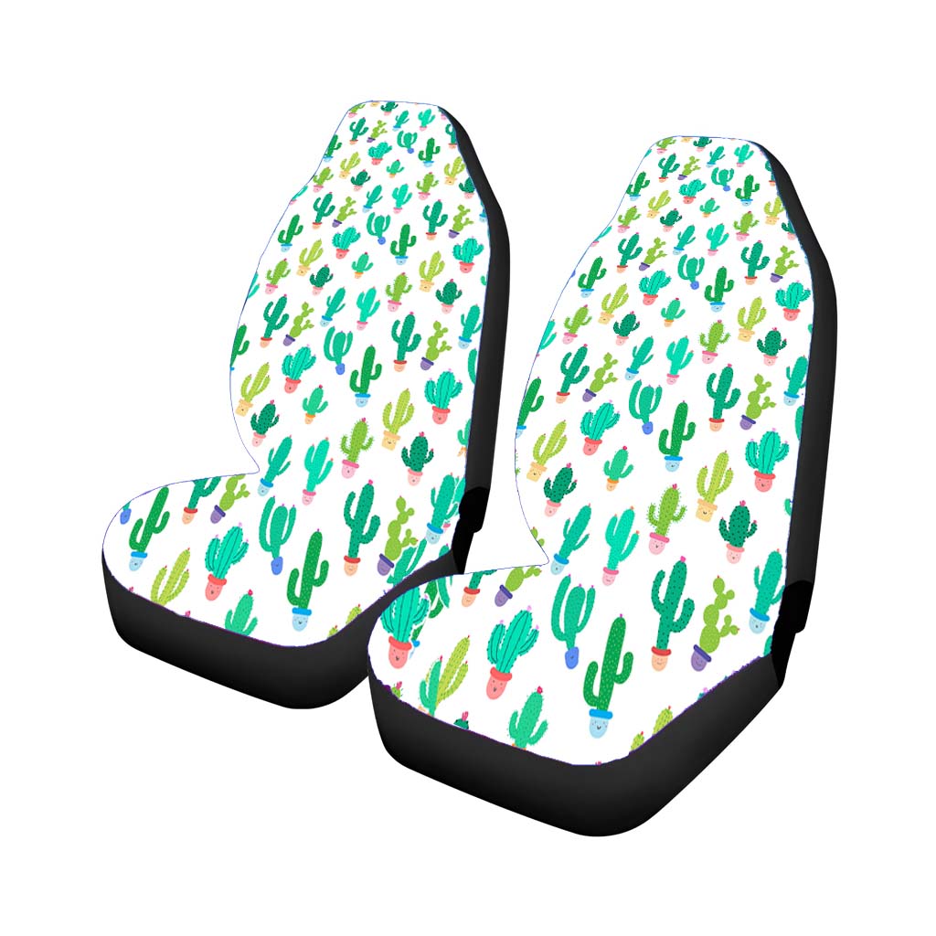 Cute Seamless Cactus Pattern car Seat Covers