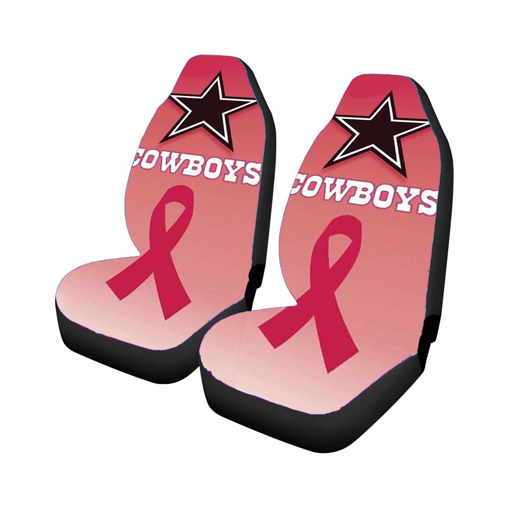 Dallas Cowboys Pink Ribbon car Seat Covers