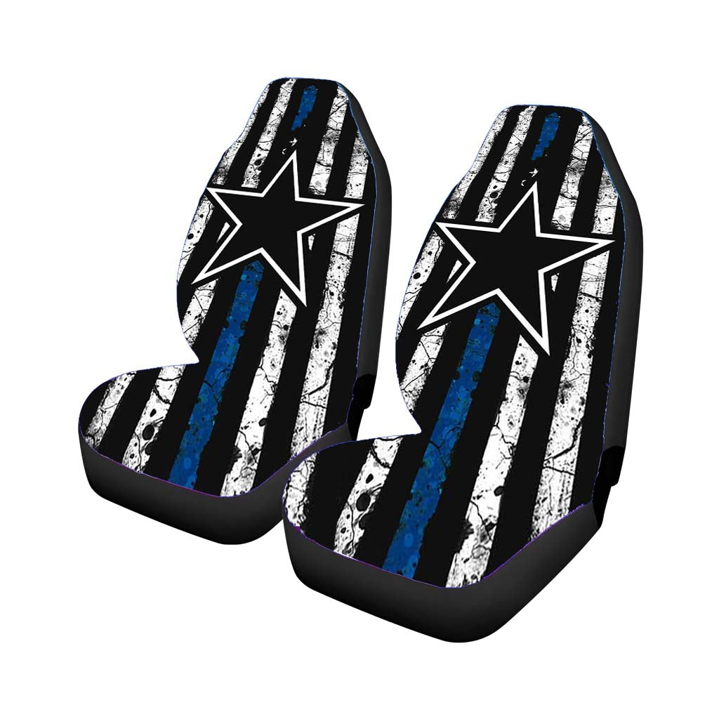 Dallas Cowboys Thin Blue car Seat Covers