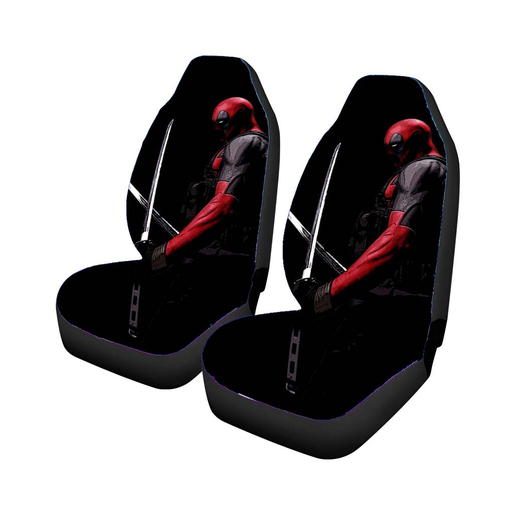 Dark Deadpool Swords car Seat Covers
