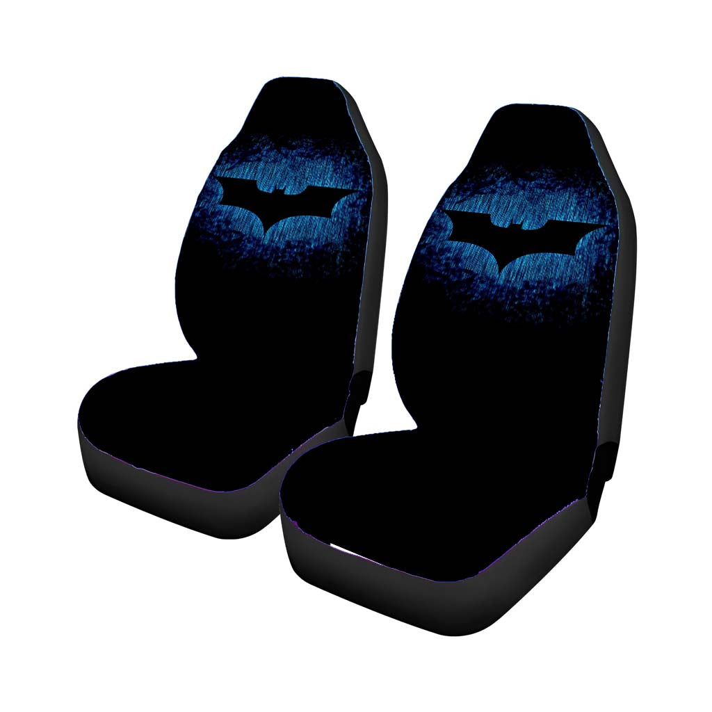 Dc Black And Blue Batman Logo car Seat Covers