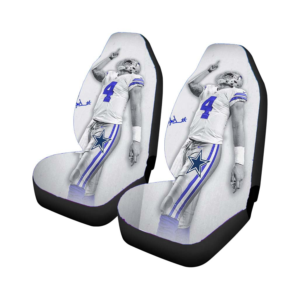 Dc Dak Prescott With Signature Art car Seat Covers